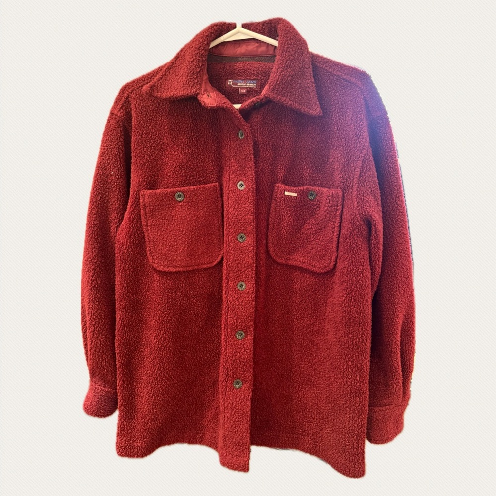 Point Zero Women's Deep Red Teddy Jacket